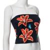 Summer Beach Sexy Off Shoulder Tube Top Ladies Party Flower Print Crop Tops Hot Girls Street Bodycon Sleeveless Underwear Holiday Strapless Tight Top