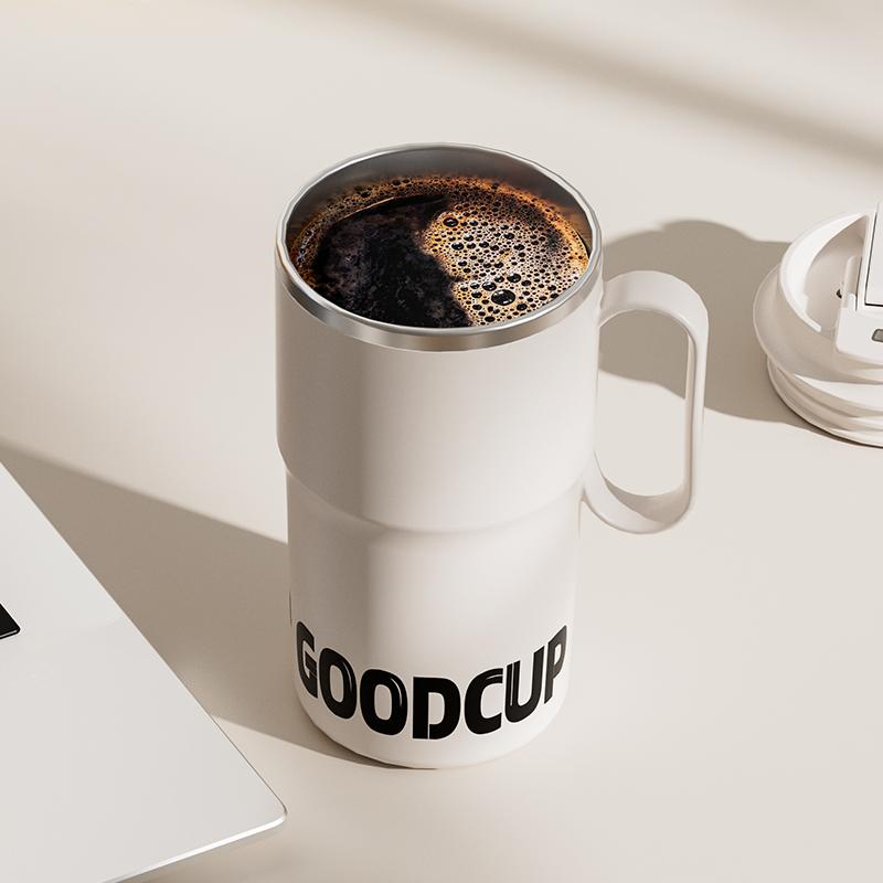 VALE A PENA COMPRAR Caneca Térmica de Aço Inoxidável 304 de Parede Dupla com Alça e Canudo Portátil de Grande Capacidade Copo Térmico para Água Copo de Café