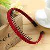 Korean Cloth Around Plastic Teeth Comb Hairband Hair Hoop for Lady Girls Women