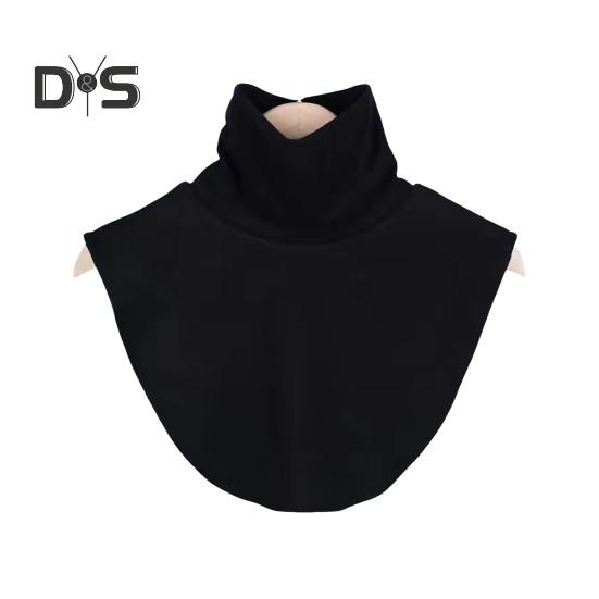 

Женский фальшивый воротник, эластичный, однотонный, высокий воротник, осень-зима, универсальный, повседневный стиль, нижний фальшивый воротник