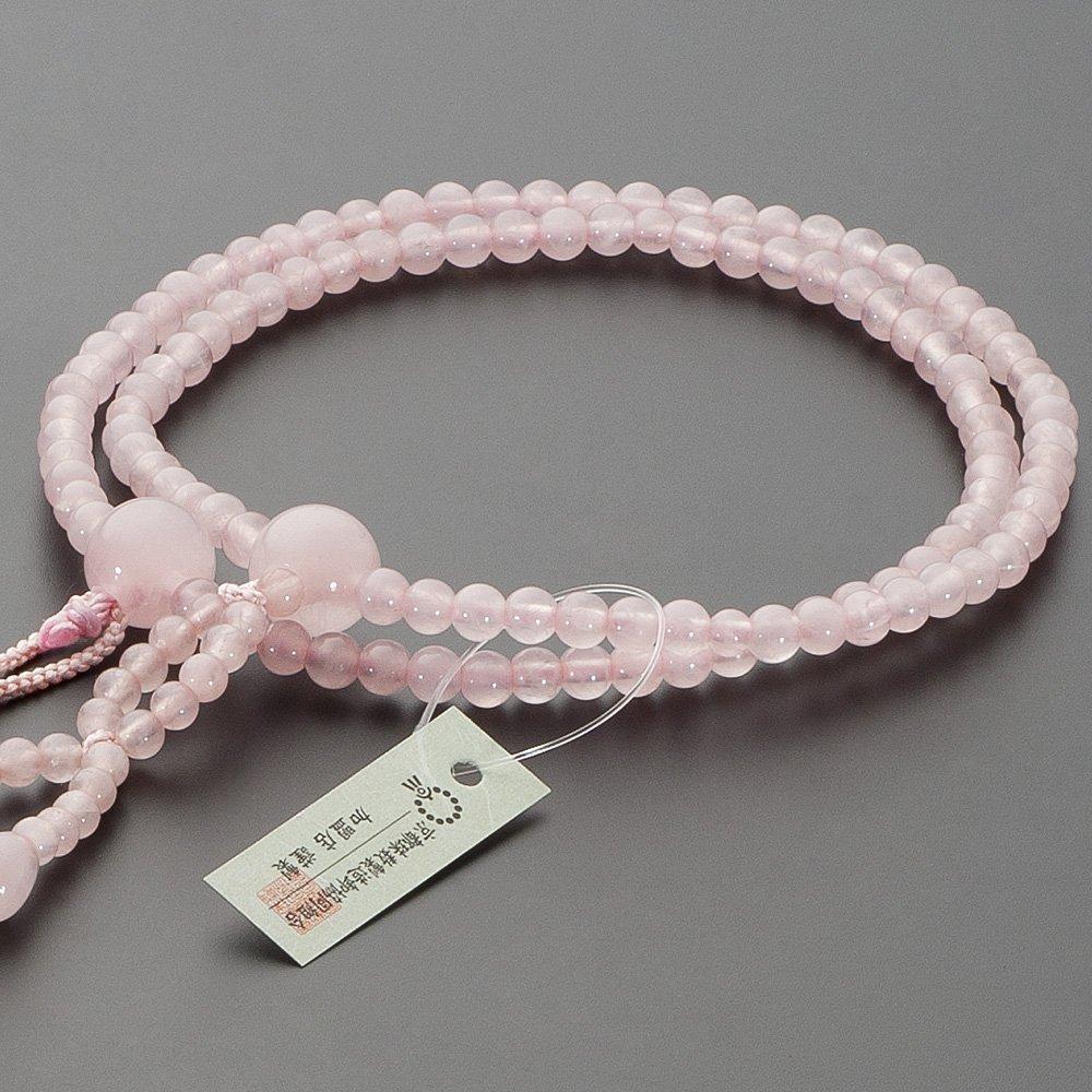 Buddhist altar shop Takita Shoten Mala beads Nichiren sect authentic rosary Red crystal pure silk Hanabon tenbo Kyoto main Lotus formal rosary by