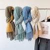 52 Culoare 2024 Toamna Și Iarna Gros și Alungit Color Solid Cașmir Esarfă Multifuncțională Eșarfă Duble Fețe Şal pentru bărbaţi şi femei