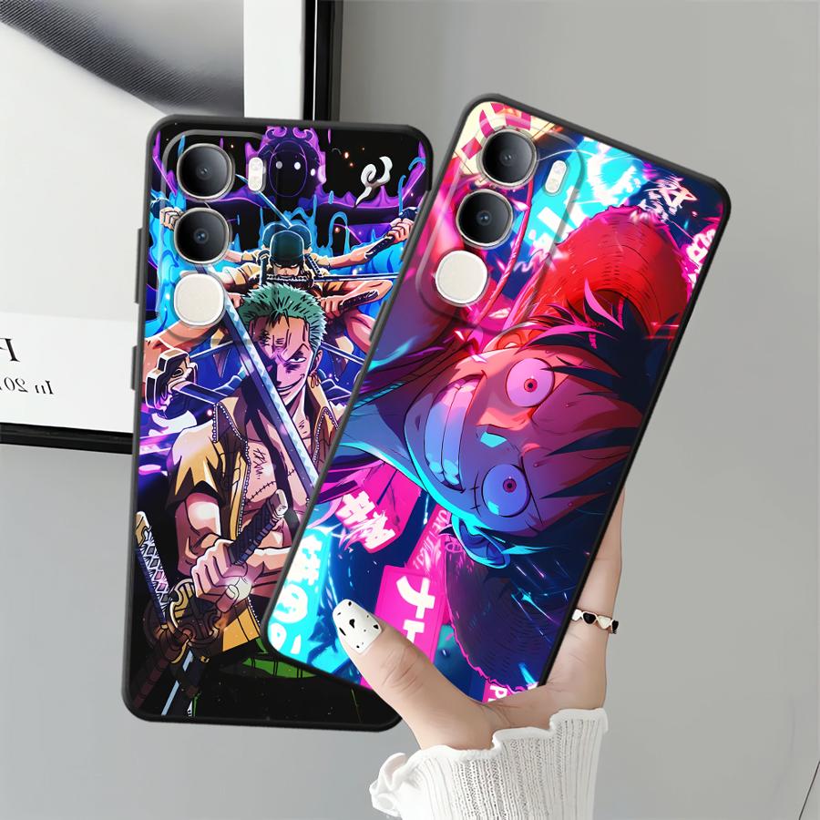 One Piece Anime Hülle für Vivo Y50 Y95 V27 Y51S Y78 Y71 Y91 V21E V23 Y52S Y93 V29 Y75 Y81 V25 V30 Y53S Handyhülle