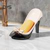 Shower Soap Holder with Suction Cup Drain Tray High Stability Creative High Heel Shaped Storage Plate Soap Dish