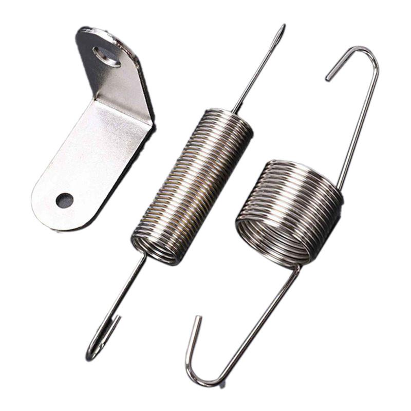 1 set Kit Molla di Ritorno Acceleratore Cromata Staffa Molla di Ritorno Acceleratore Doppia Molla Per Parti Auto SBC BBC 302 350