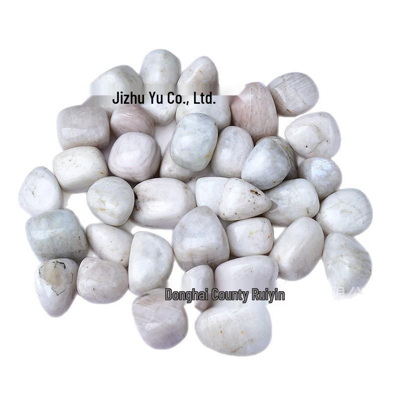 Natural White Polished Moonstone Tumbled Stones 2-3cm 100g