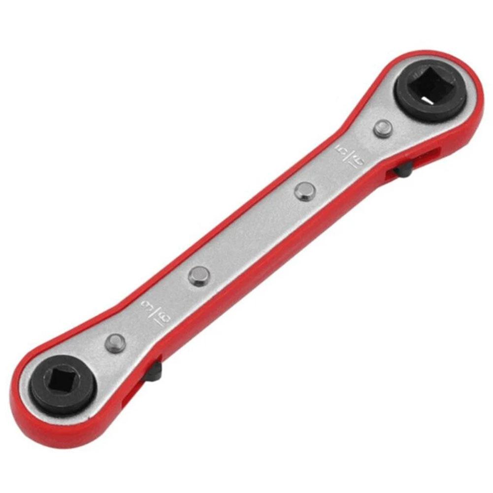Ratchet Wrench 3/16\\\" 5/16\\\" Carbon Steel Double Headed Maintenance Wrench Ratchet Wrench Refrigeration Equipment New