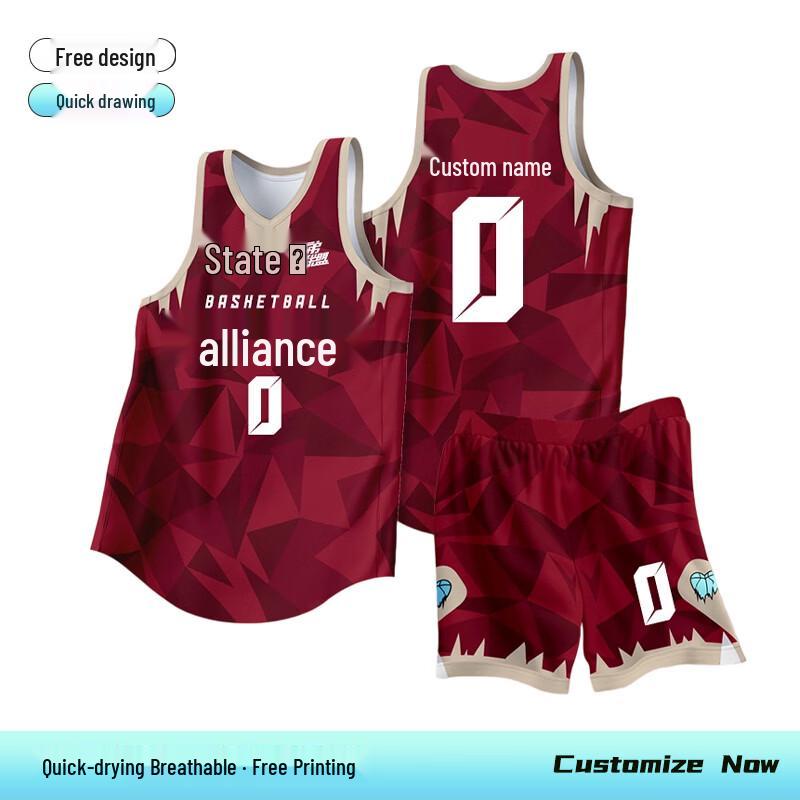 Men's Custom American Style Basketball Jersey Set