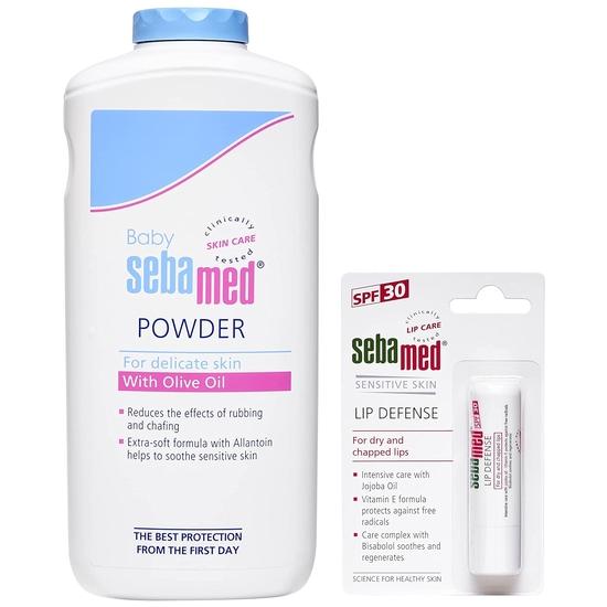

Sebamed Baby Powder, 200g & SebaMed SPF 30 Lip Defense Stick, 4.8g