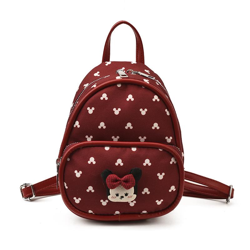 Cartoon Anime Boys And Girls Backpack Kindergarten Baby Mini Schoolbag Children S Backpack красный