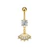 Heart Bow Pendant Belly Button Ring For Women Girls Body Piercing Stainless Steel Navel Ring Beach Jewelry