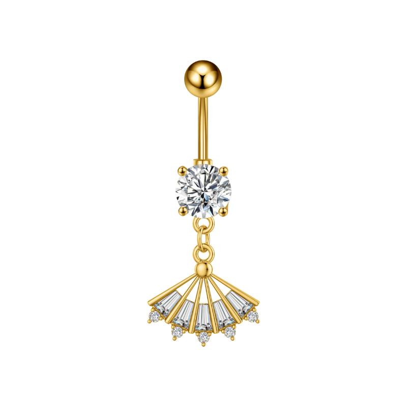 Heart Bow Pendant Belly Button Ring For Women Girls Body Piercing Stainless Steel Navel Ring Beach Jewelry