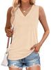 Tank Tops for Women Summer V Neck T Shirts Trendy Sleeveless Basic Tees Fashion Clothing