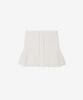Ieoning Layered Ruffle Knit Mini Skirt, Ivory