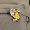 Cool Duck Enamel Pins Custom I'm Tired Anime Duckling Brooches Lapel Badges Clothes Animal Jewelry Gift for Friends