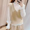 Women T-Shirt See Through Transparent Mesh Tops Long Sleeve Sheer Slim Ladies Turtleneck Silk Ruffled Edge T Shirt Lace Crop Top