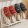 Cotton Slippers Home Autumn and Winter Couple Home Cotton Mop Indoor Non-slip Cotton Shoes Velvet Warm Shoes