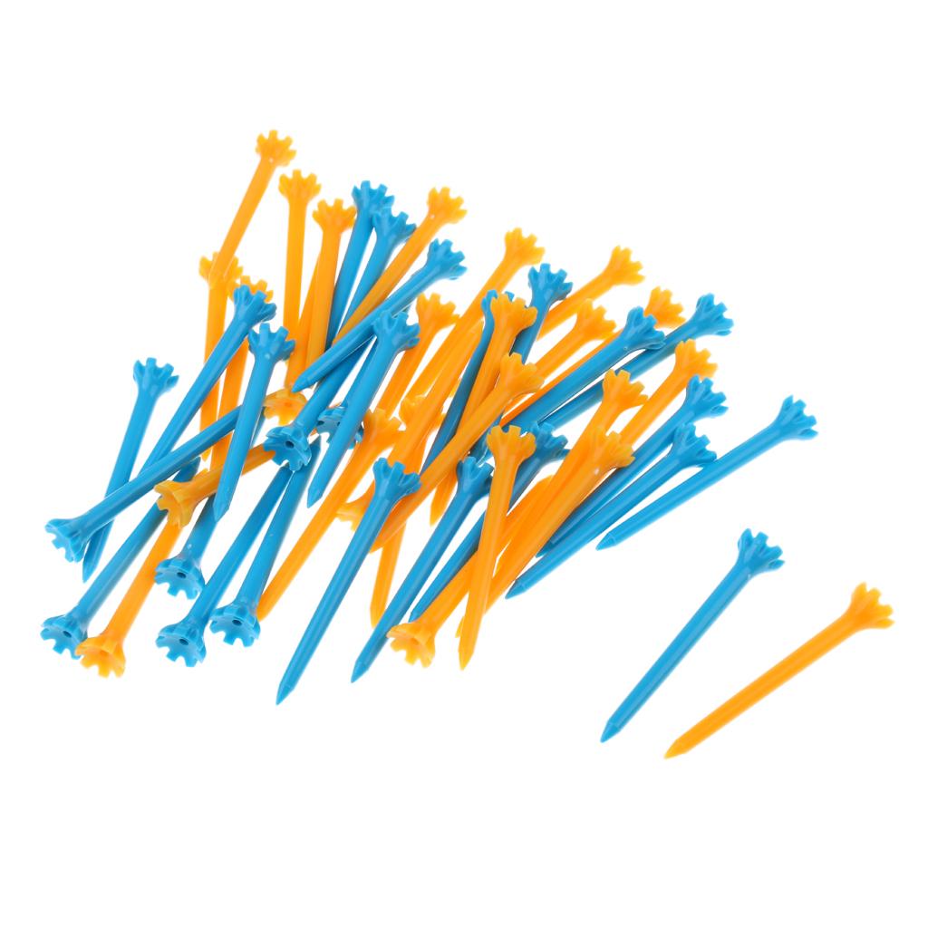 Kurze Plastik-Golftees 68 mm Bunte Kissenoberseite Packung Golf Übungszubehör für Golf Training