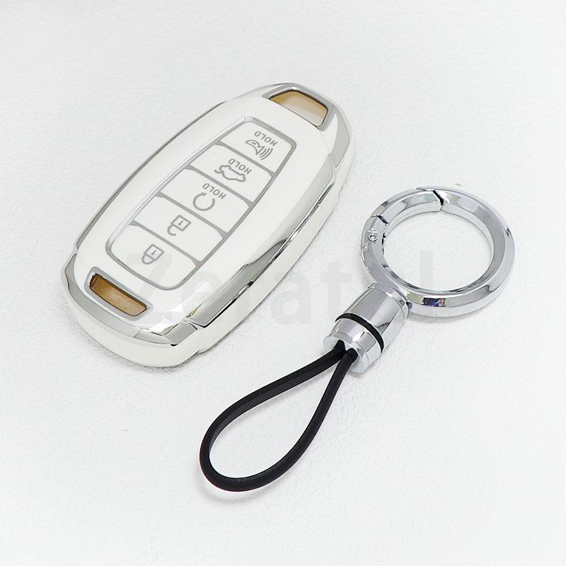 3/4/5 Buttons For Hyundai Encino Kona Solaris Azera Grandeur Elantra Santa I30 Ix35 Accent Fe Shell Fob Tpu Car Key Case Cover