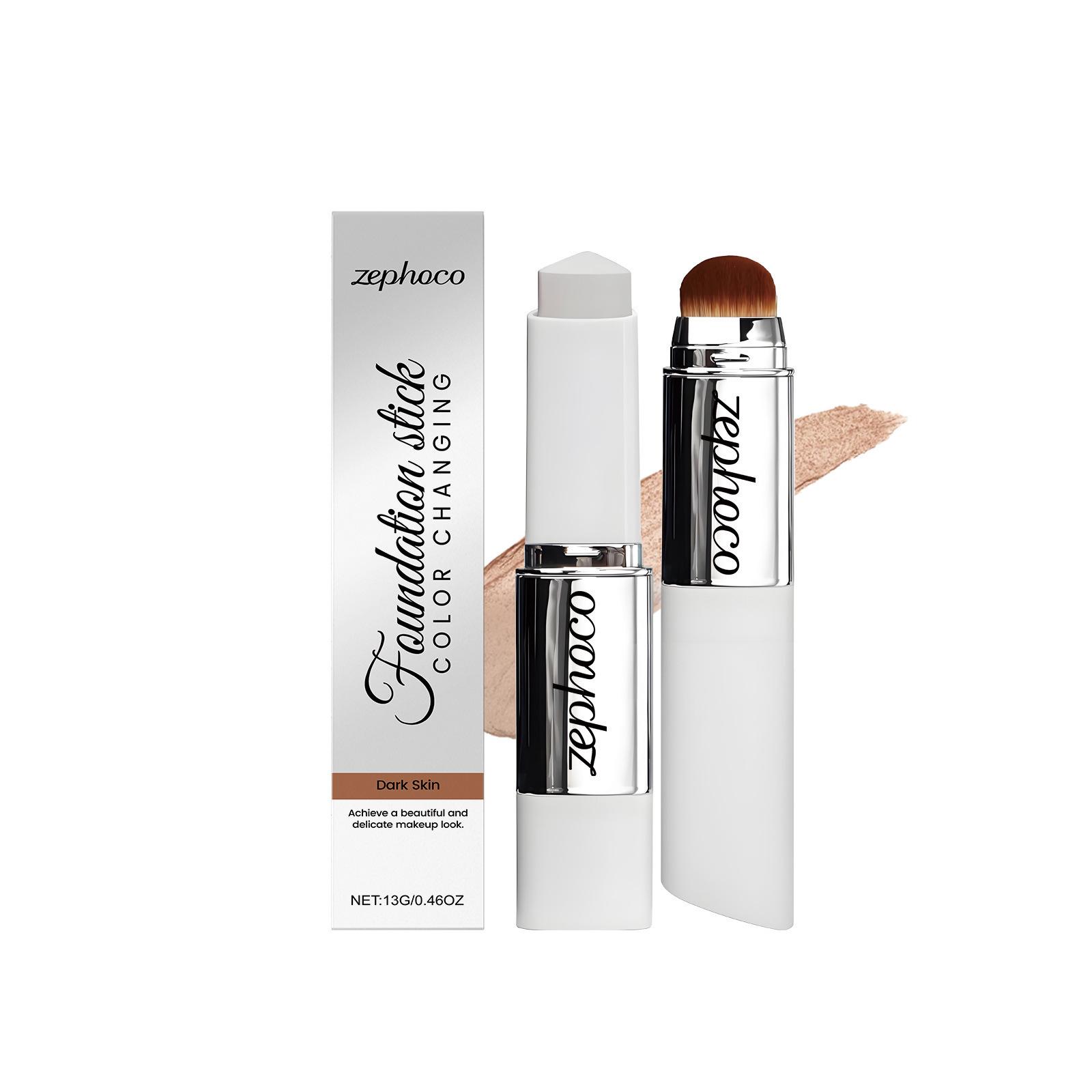 

Zephoco 2-in-1 Foundation & Concealer Stick Set - Natural Beauty Translucent Makeup Series.