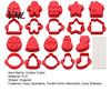 DIY Lollipop Cake Making Kit 10 Pairs Christmas Cookie Cutter Set, Biscuit Stamp Mold with Pop Sticks, Gingerbread Tree Man House Kit, Festive