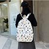 Schoolbag Simple and Lightweight Schoolbag for Women's New Ins Wind Large Capacity Junior High School Student Backpack Alphabet Versatile Backpack F