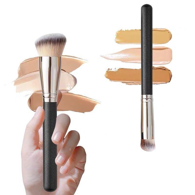 Foundation Concealer Brush, Single-edge Foundation Powder Brush, Portable Makeup Brush.