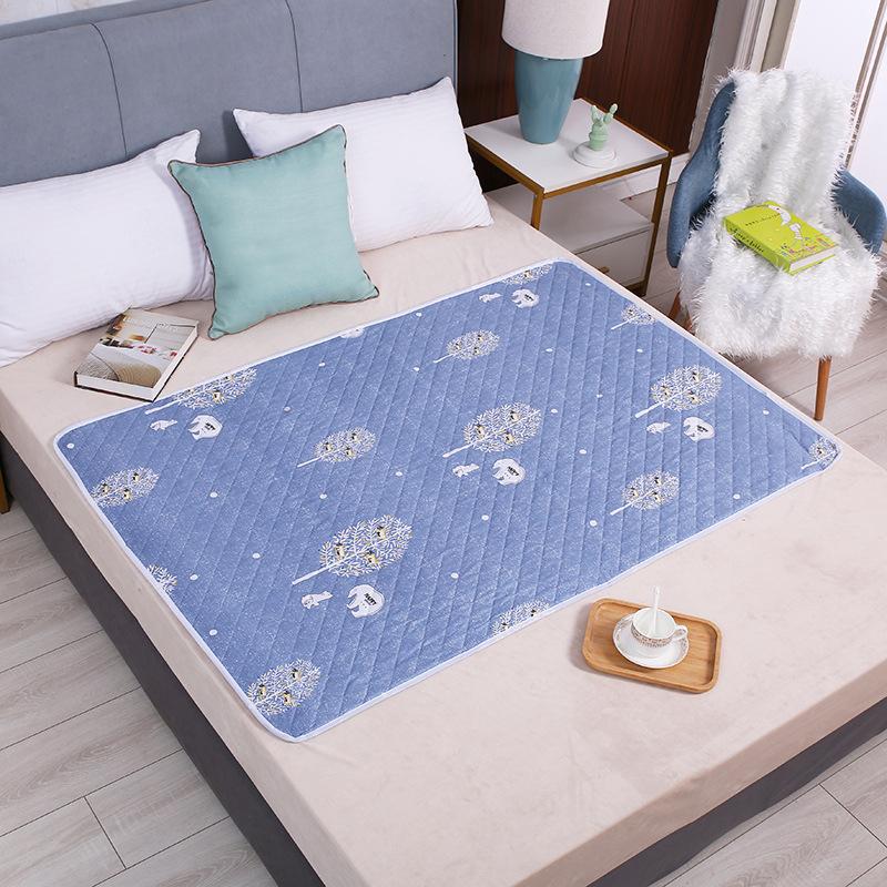 Waterproof Washable Mattress Urine Mat Reusable Waterproof Mattress Protector Cartoon Bed Protector Adult Elder Incontinence Bed Sheet Pad