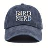 Unisex Retro Bird Nerd Baseball Cap Adjustable Soft Duckbill Hat For Outdoor Casual Wear