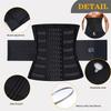 Men's Waist Support Trainer Girdle, Adjustable Workout Belt and Gym Equipment for Core Stability, Breathable Fitness Waist Shape