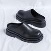 2025 Chef Men's Shoes Spring Work Special Pure Black Non-slip One-pedal Labor Insurance Tide Shoes 15963-R