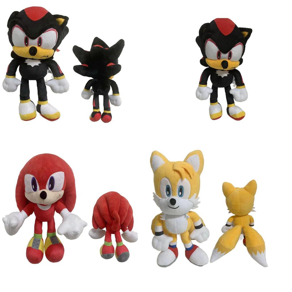 Cute 30cm Sonic Tails Plush Shadow The Hedgehog Knuckles Toy Super Sonic Soft Plush For Comfortable Snuggles