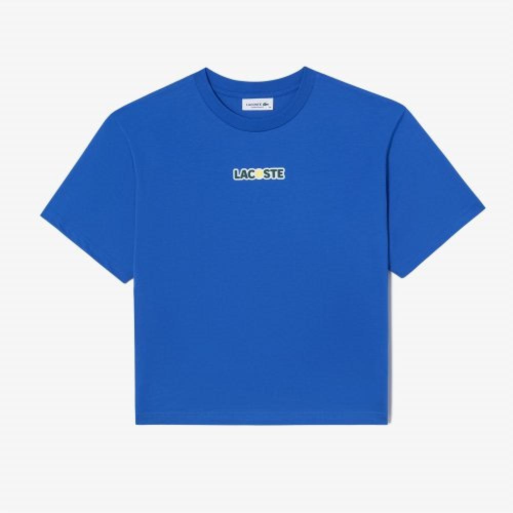 

LacoSTe Women S TenniS OverfiT ShorT Sleeve T ShirT [ocean Blue] 034