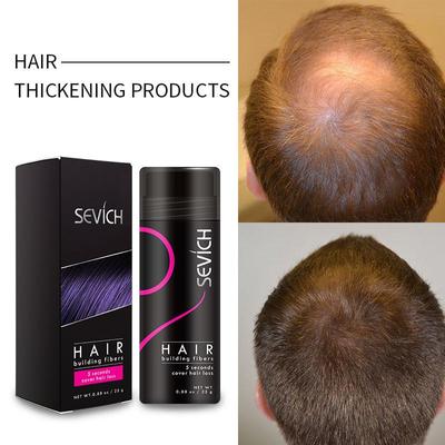 Fľaša 25 g vlasové keratínové vlákna prášok na ošetrenie vypadávania vlasov 10 farieb vlasové vlákna na zahusťovanie unisex
