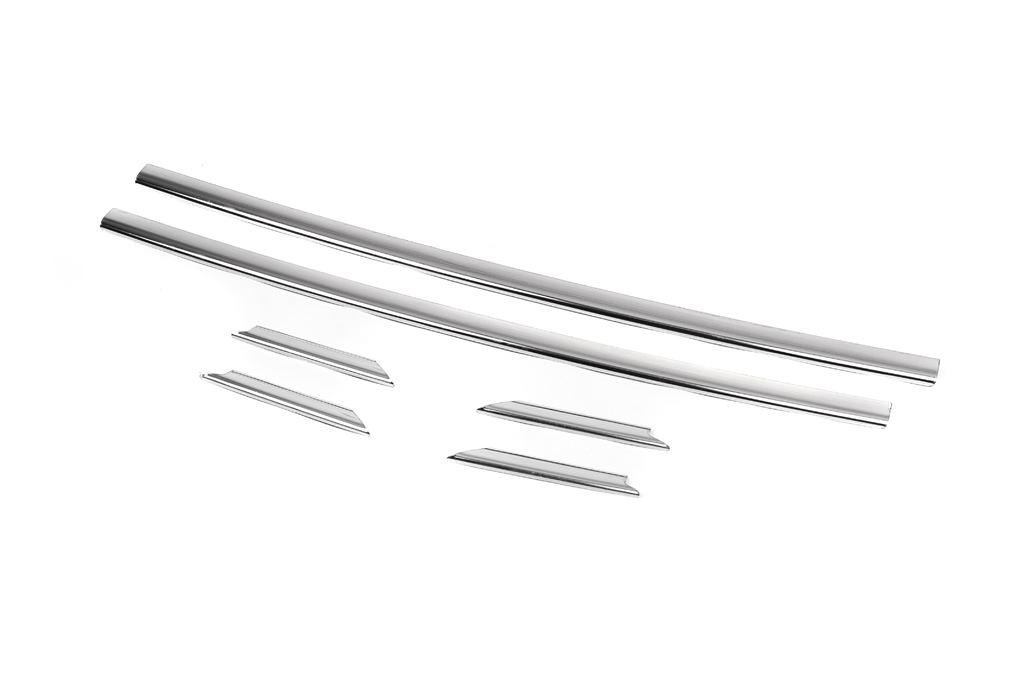 Bumper Grille Covers 2007-2015 (6 Pcs, Stainless Steel) for Renault Trafic