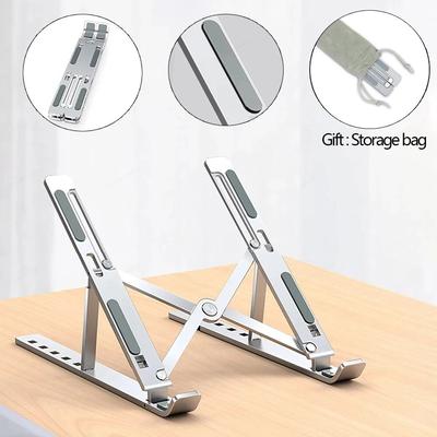 Soğutma braketi IPad Pro 12.9 2020 11 inç 10 inç düz taşınabilir katlanır dizüstü bilgisayar standı Macbook Air 13 14 inç dizüstü bilgisayar
