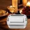 Stainless Steel Lunch Tin Sealing Food Holder Storage LunchTin Buckle Rice Container Breakfast Child
