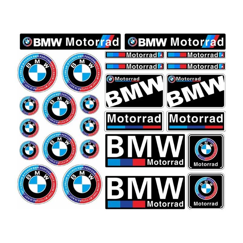 50. Jubiläum Schwarz Weiß Für BMW Logo Motorrad Aufkleber Geeignet Für Auto Tankdeckel Helm Koffer Schlafzimmer Dekoration