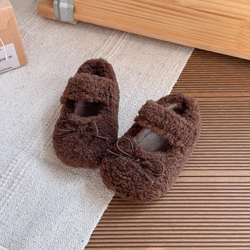 New Style Girls' Soft-soled Shoes, Children's Outerwear Style Beanie Shoes, Padded Cotton Baby Shoes