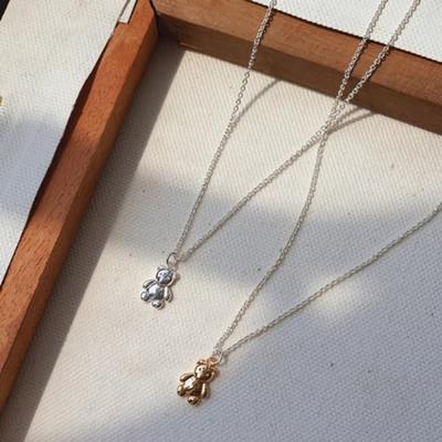 Women's Petite Teddy Bear Layered Necklace