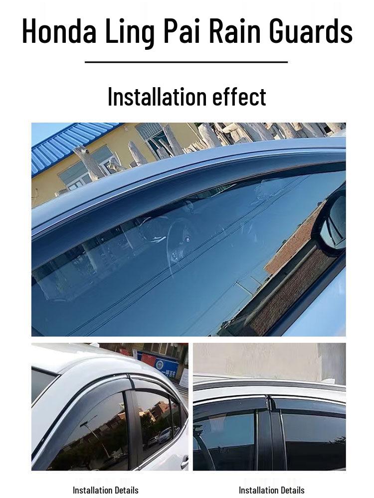Honda Vezel XRV Civic CRV Accord Lingpai Fit Raam & Zon/Regenkappen Visors