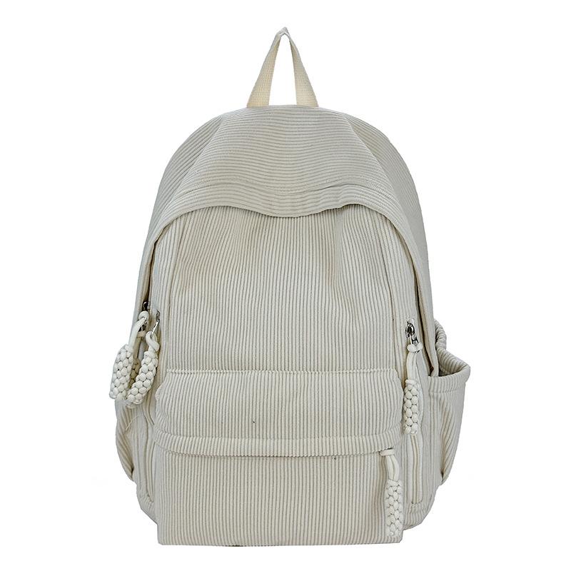 Schoolbag New Large Capacity Autumn and Winter Plush Backpack Multifunctional Casual Backpack Women's Middle School and College Student School Bag