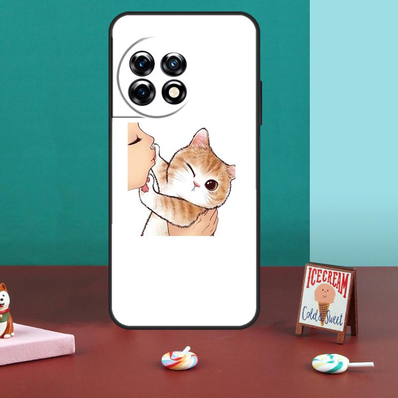 

Kiss Cat Cute Kitten Cartoon For OnePlus Nord CE 5 2 3 4 Lite N20 N30 Case For OnePlus 15 13 12 11 13T 10T 8T 10R 12R 13R OnePlus Nord 5