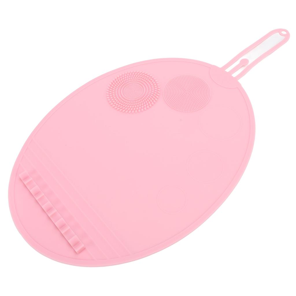 Silicone Makeup Brush Cleaning Mat Multi Textures Large Size Portable Washing Tool Scrubber