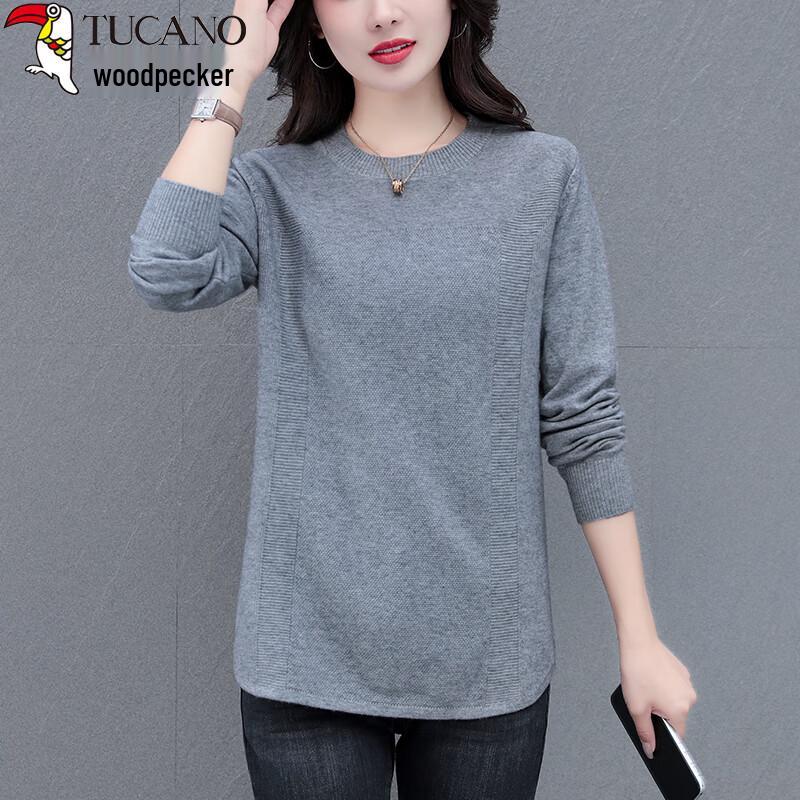 Woodpecker Women's Mid-Length Round Neck Knit Sweater