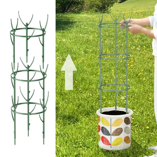 Plant Support Stakes Stackable Monstera Support Stick Planter Insert Stake for Indoor Outdoor Gardening Vine Training Stem Stabilization