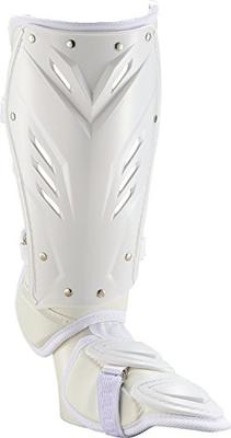 ZETT Baseball Foot Guard Leg Guard for Right-Handed Batters, White, BLL2095L