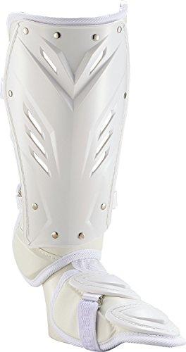 

ZETT Baseball Foot Guard Leg Guard for Right-Handed Batters, White, BLL2095L