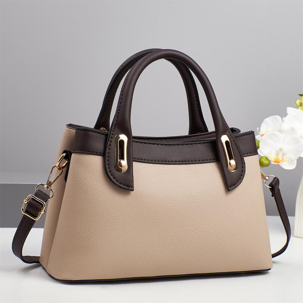 Womens Large Capacity Pu Designer Shoulder Bag With Zipper Closure For Everyday