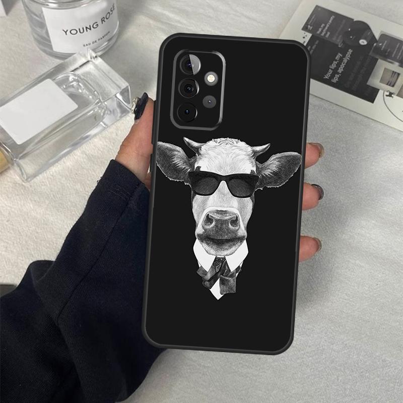 Roligt Koskinnsfodral För Samsung Galaxy A06 A16 A26 A36 A56 A53 A32 A52 A33 A13 A55 A35 A15 A14 A34 A54 A17